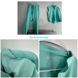 Figs Women's Mint Green Scrub Set